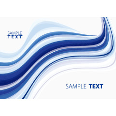 蓝色科技曲线线条