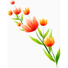 花朵植物装饰手绘