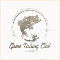 野营卡通户外动物logo