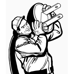 电力工人插画