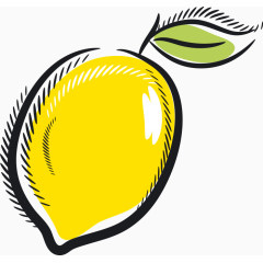 卡通水果柠檬素材