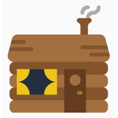 冬季元素房子卡通手绘装饰元素