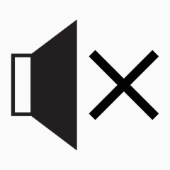 声音静音标志图标