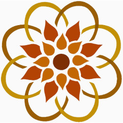 古典环状花纹装饰