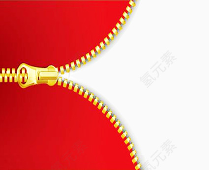 红色拉链