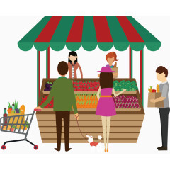 水果店卡通手绘装饰元素