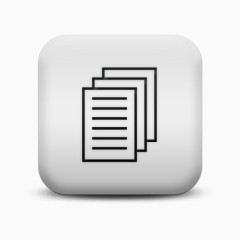 不光滑的白色的广场图标业务文档商业偶像