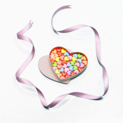 3d矢量图卡通3d糖果素材 精美丝带糖果盒