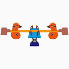 卡通体育锻炼器材跷跷板