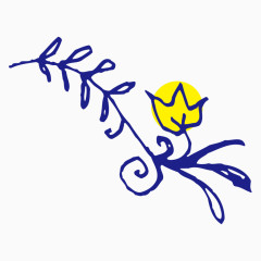 彩笔儿童手绘花朵