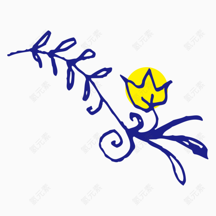 彩笔儿童手绘花朵