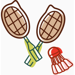 卡通体育器材羽毛球