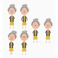 扁平化卡通形象素材