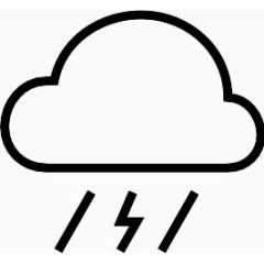 天气暴风雨Linea-outline-icons