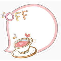 卡通可爱off边框