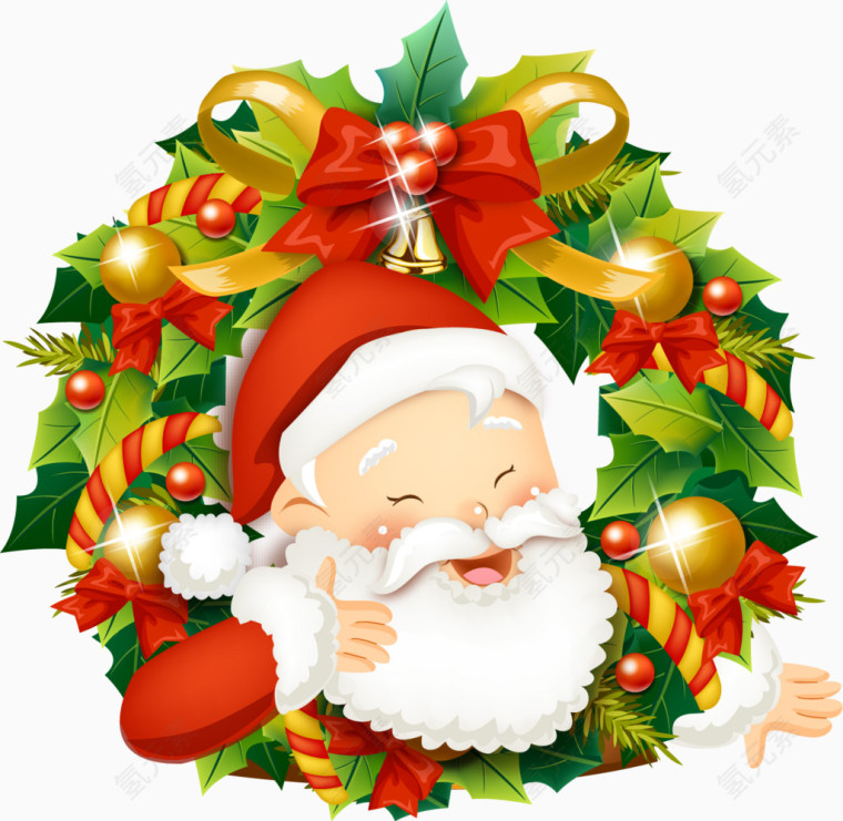 圣诞老爷爷圣诞节装饰图案