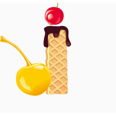 水果威化饼干英文字体字母I