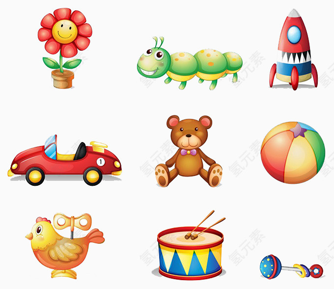 圣诞元素矢量图