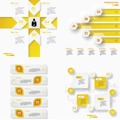 简约信息图表设计矢量素材