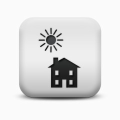 不光滑的白色的广场图标业务首页商业偶像