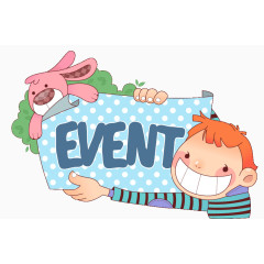 剪贴画卡通人物场景