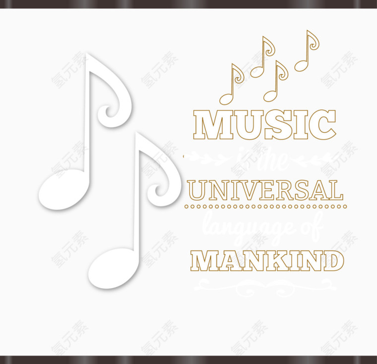 矢量音乐元素插图