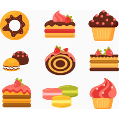 甜品矢量图
