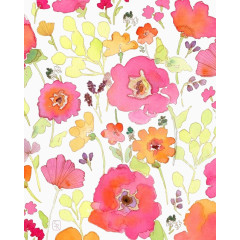 浪漫水彩手绘花卉