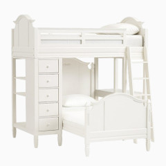 3d室内软装搭配家具白色上下床欧式