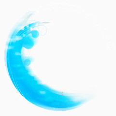 蓝色光晕元素