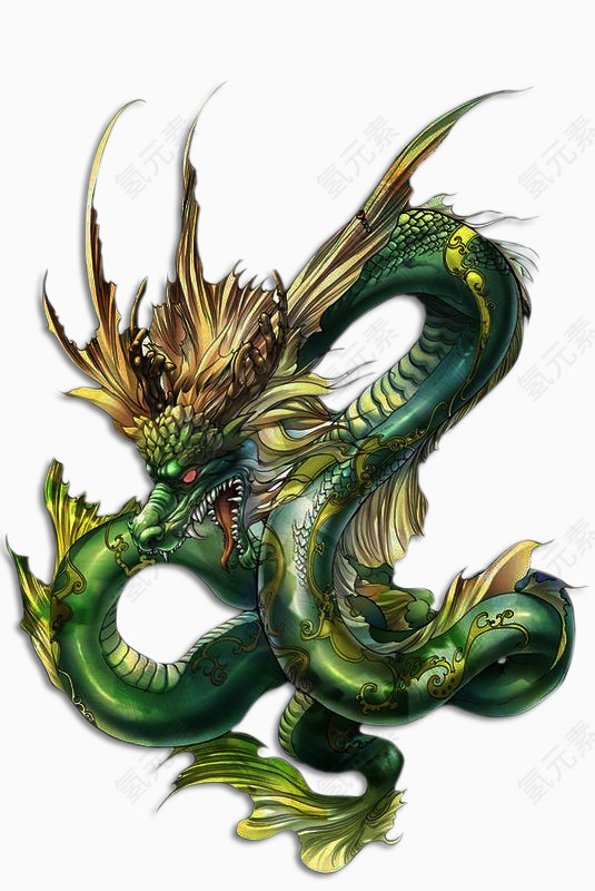 绿色东方龙