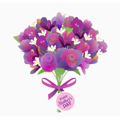 母亲节花束手绘