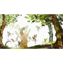 小清新插画背景