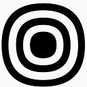 目标温柔的边缘图标集