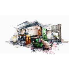 室内设计手绘图