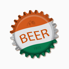 矢量手绘酒瓶盖