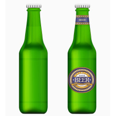 绿色啤酒包装设计矢量素材