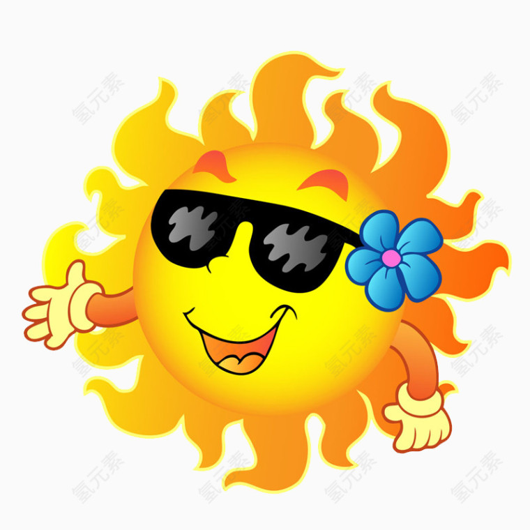 卡通太阳图标