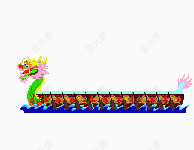 卡通龙舟素材