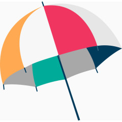 卡通夏日度假遮阳伞