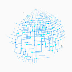 网络站点分布透明图