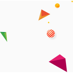 三角形漂浮素材
