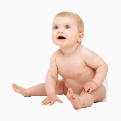 黄头发婴儿装饰元素