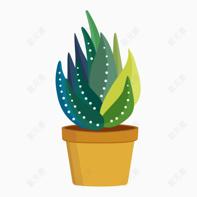卡通盆栽种植