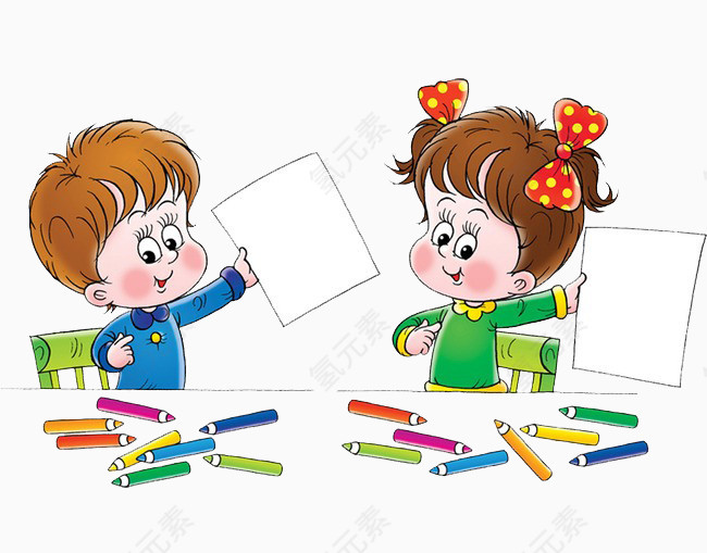学习画画的宝宝们
