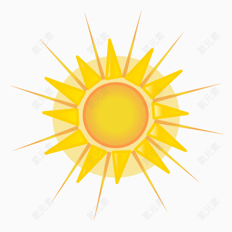 卡通夏日元素太阳