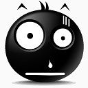 震惊阿凡达表情符号面对情感的blacy