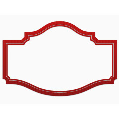 红色边框图案
