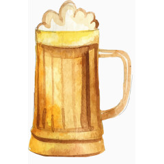 水彩啤酒