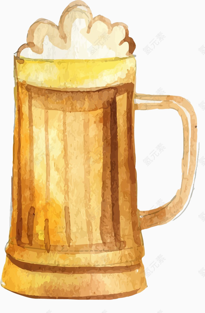 水彩啤酒
